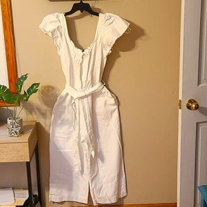 Adorable white jumpsuit